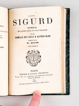 Les Huguenots. Opéra en cinq actes (Eugène Scribe) - Esclarmonde. Opéra romanesque en quatre actes et huit tableaux dont un prologue et un épilogue ...