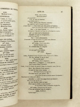 Les Joyeuses Commères de Windsor ; Opéra-comique fantastique, mêlé de danses (d'après Shakespeare, paroles française de Louis Dauglas, musique de O. ...