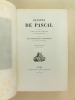 Pensées de Pascal, publiées d'après le texte authentique et le seul vrai plan de l'auteur.. PASCAL ; (ROCHER, Victor)