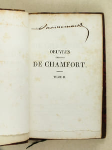 Oeuvres choisies de Chamfort (2 Tomes - Complet) Avec une notice par M. Collin de Plancy