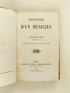 Souvenirs d'un Musicien [ Suivi de : ] Derniers Souvenirs d'un Musicien [ Edition originale ]