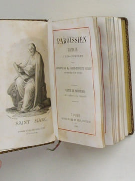 Paroissien romain très-complet. Approuvé par Mgr. Joseph-Hippolyte Guibert. [ 4 tomes sous coffret - complet ]. Anonyme