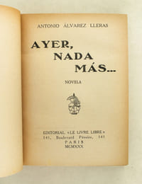 Ayer, nada mas...