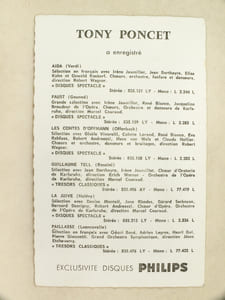 Carte photo de Tony Poncet (dans "Paillasse") dédicacée.