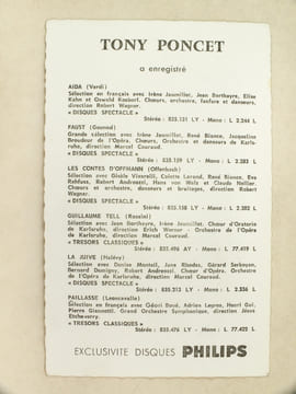 Carte photo de Tony Poncet (dans "Paillasse") dédicacée.. AUBERT-PHILIPS ; Tony PONCET