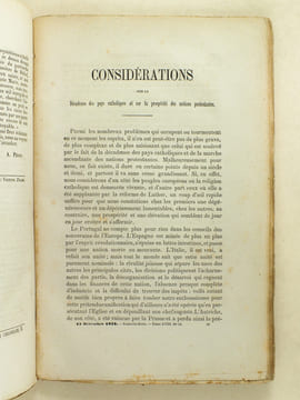 Revue du Monde Catholique. Recueil politique, scientifique, historique et littéraire. Treizième Année. Tome Trente-Huitième (Tome IXe de la Nouvelle ...