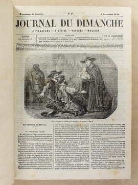 Le Journal du Dimanche , Littérature - Histoire - Voyages - Musique , 1856-1857 ( du n° 1er du 4 novembre 1855 au n° 112 du 20 décembre 1857 ) [ ...