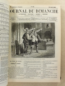 Le Journal du Dimanche , Littérature - Histoire - Voyages - Musique , 1858 -1859 ( du n° 114 du 8 janvier 1858 au n° 226 du 29 décembre 1859 ) [ ...