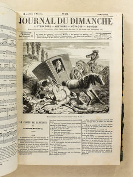 Le Journal du Dimanche , Littérature - Histoire - Voyages - Musique , Année 1863 ( du n° 540 du  1er janvier 1863 au n° 644 du 31 décembre 1863 ) [ ...