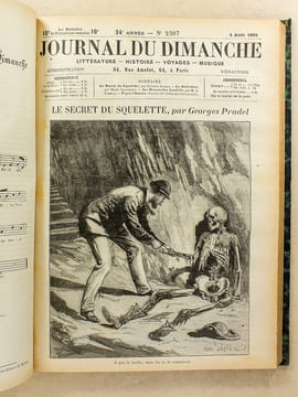 Le Journal du Dimanche , Littérature - Histoire - Voyages - Musique , Année 1889 ( du n° 2277 du 6 janvier 1889 au n° 2328 du 29 décembre 1889 ) [ ...