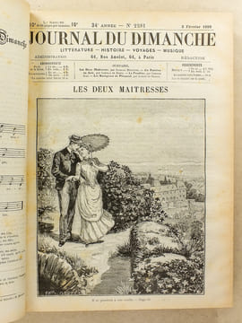 Le Journal du Dimanche , Littérature - Histoire - Voyages - Musique , Année 1889 ( du n° 2277 du 6 janvier 1889 au n° 2328 du 29 décembre 1889 ) [ ...