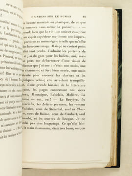 Opinions sur le roman [ Edition originale ]. BOYLESVE, René