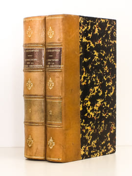 Instructions morales sur la doctrine chrétienne ( 4 parties en 2 vol. ) : 1. Instructions sur le Baptême et la Confirmation ; 2. Instruction sur le ...