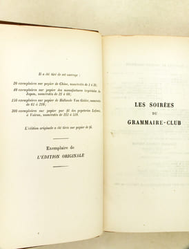 Les Soirées du Grammaire-Club [ Edition originale ]. BOULENGER, Jacques ; THERIVE, André