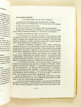 Où va la Mission paroissiale ? Essai d'ajustement à la paroisse moyenne "B". PENNEC O.M.I., H.