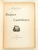 Elégies et Cantilènes. [ Edition originale - Livre dédicacé par l'auteur ]. DASTARAC, René