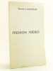Premiers Poèmes [ Edition originale - Livre dédicacé par l'auteur ]. LESFARGUES, Bernard A.