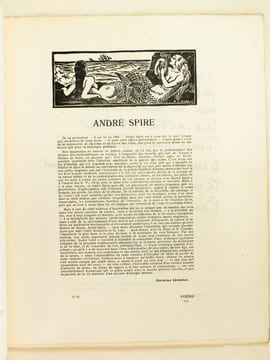 Poésie. Cahiers Mensuels Illustrés. 10e Année N° 7 - Juillet 1931 [ Dans ce Cahier : ] André Spire ; Octave Charpentier ; Auguste Huguet ; Gello ; ...