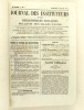 Journal des Instituteurs et des Bibliothèques Scolaires. Bulletin des Salles d'Asile. 21e Année [ Année 1878 ; N°1 : 6 janvier 1878 - N°52 : 29 ...