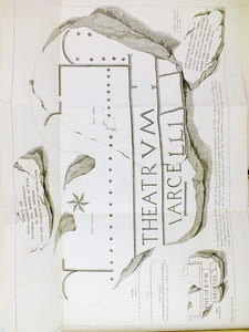 Description du Théâtre de Marcellus à Rome, rétabli dans son état primitif d'après les vestiges qui en restent encore. [ Edition originale ]