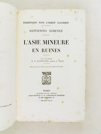 L'Asie Mineure en ruines.