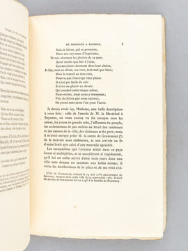 Voyage du Duc de Richelieu de Bordeaux à Bayonne 1759. Récit en vers et en prose par C. de Rulhière. Société des Bibliophiles de Guyenne. Mélanges. ...