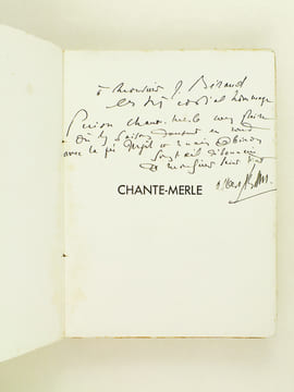 Chante-Merle. Poëmes [ Edition originale - Livre dédicacé par l'auteur ]. PESTOUR, Albert