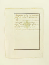 [ Extrait d'Armorial Manuscrit seconde partie XVIIIe ] Choiseüil. D'azur à la croix d'or cantonnée de 18 billettes de même.  
