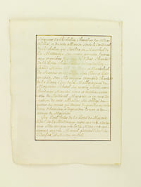 [ Extrait d'Armorial Manuscrit seconde partie XVIIIe ] Mazarin la Meilleraye. D'azur à une hache d'argent dans un faisseau consulaire d'or, en pal, et une fasce de gueule brochant sur e tout chargée de 3 étoilles d'or.