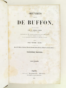 Oeuvres de Buffon, Avec les suites par M. Achille Comte. Tomes 3 et 4 [ Minéraux, Homme et Quadrupèdes ] 