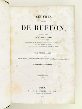 Oeuvres de Buffon, Avec les suites par M. Achille Comte. Tomes 3 et 4 [ Minéraux, Homme et Quadrupèdes ] . BUFFON ; COMTE, Achille ; ADAM, Victor