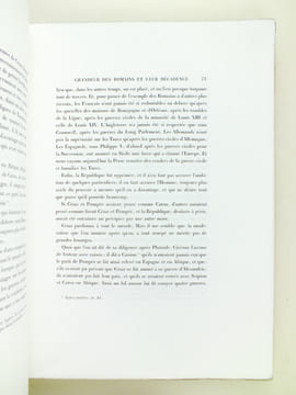 Considérations sur les Causes de la Grandeur des Romains et de leur Décadence. Edition revue et annotée d'après les manuscrits du Château de La ...