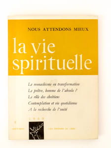La Vie Spirituelle ( tomes CXX [ 120 ] et CXXI [ 121 ] , année 1969 complète sauf n° 564 [ 9 volumes ] : n° 556 ; 557 ; 558 ; 559 ; 560 ; 561-562 ; 563 ; 565 ; 566