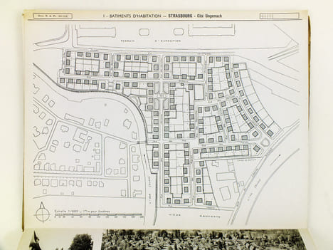 Documents d'urbanisme présentés à la même échelle fascicule n° 4 [ Encyclopédie de l'urbanisme ] [ Contient : ] 101-102 : Cité Ungemach, à Strasbourg ...