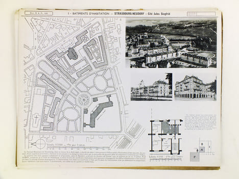 Documents d'urbanisme présentés à la même échelle fascicule n° 4 [ Encyclopédie de l'urbanisme ] [ Contient : ] 101-102 : Cité Ungemach, à Strasbourg ...