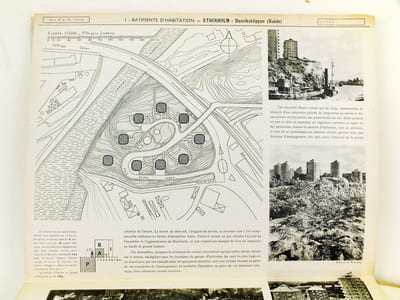 Documents d'urbanisme présentés à la même échelle fascicule n° 5 [ Encyclopédie de l'urbanisme ] [ Contient : ] 101-102 : Cité Ungemach, à Strasbourg ; 105 : Cité Jules Seigfried, à Strabourg-Neudorf ; 109-110 : Habitations à Gröndal (Suède) ; 111-112 : Habitations à Reimersholme (Suède) ; 201 : Laboratoires du Docteur Debat, à Garches ; 303 : Musée Boymans, à Rotterdam ; 426 : Triangeln, à Malmö ; 427 : Allées de Tourny à Bordeaux ; 428 : Grand Rond, à Toulouse