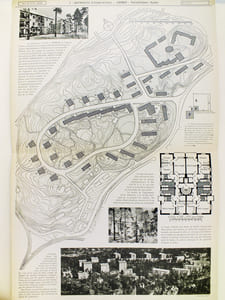 Documents d'urbanisme présentés à la même échelle fascicule n° 5 [ Encyclopédie de l'urbanisme ] [ Contient : ] 101-102 : Cité Ungemach, à Strasbourg ; 105 : Cité Jules Seigfried, à Strabourg-Neudorf ; 109-110 : Habitations à Gröndal (Suède) ; 111-112 : Habitations à Reimersholme (Suède) ; 201 : Laboratoires du Docteur Debat, à Garches ; 303 : Musée Boymans, à Rotterdam ; 426 : Triangeln, à Malmö ; 427 : Allées de Tourny à Bordeaux ; 428 : Grand Rond, à Toulouse