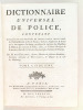 Dictionnaire Universel de Police (Tome Cinquième : H - J). Contenant l'Origine et les Progrès de cette partie importante de l'Administration civile en ...