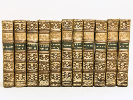 Sermons de M. Massillon, Evêque de Clermont (11 Volumes) : Avent - Panégyriques - Pensées sur différents sujets de morale et de piété - Mystères - ...