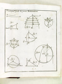 Le Guide des Jeunes Mathématiciens dans l'Etude des Elémens de Mathématiques de M. l'Abbé De la Caille [ Edition originale ]