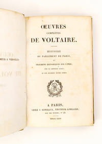 Histoire du Parlement de Paris et Fragmens historiques sur l'Inde , sur le Général Lalli et sur plusieurs autres sujets ( Oeuvres complètes de Voltaire - Tome XI [ 11 ] )