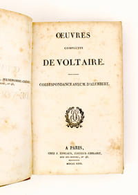 Correspondance avec M. d'Alembert ( Oeuvres complètes de Voltaire - Tome XLIX [ 49 ] )