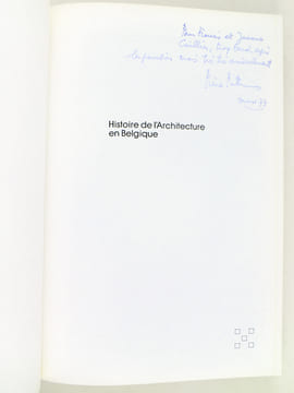 Architecture moderne en Belgique. [ Livre dédicacé par l'auteur ]. PUTTEMANS, Pierre ; HERVE, Lucien