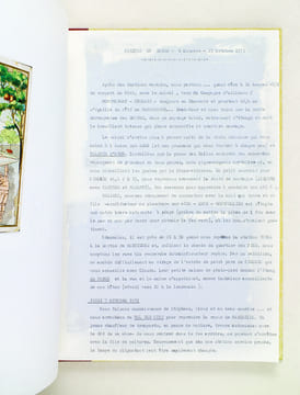 Journal de Bord Voyage en Corse : 6 octobre - 23 octobre 1971. Anonyme ; [ LACROIX, Mme C. ]