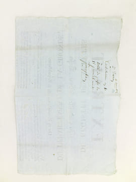 Extrait du Registre des Arrêtés du Conseiller d'Etat, Préfet du Département de la Gironde, du 15 Prairial, an 9 de la République [ 4 juin 1801 ]. ...