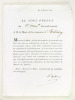 [ Deux documents relatifs à la commune d'Etcharry ] Lettre pré-imprimée datée du 8 février 1821 signée par le Sous-Préfet du 3e Arrondissement à M. le ...