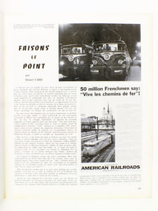Chemins de Fer - Revue de l'Association Française des Amis des Chemins de Fer ( AFAC ) - année 1959 complète (6 numéros sur 6) : n° 214, 215, 216, 217, 218, 219