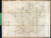 Nouvelle Carte des Chemins de fer Français et Voies navigables.
