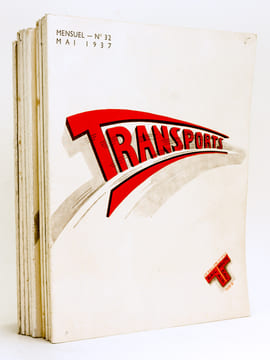 Transports Rail - Route - Air - Eau. Revue mensuelle illustrée [ Lot de 12 numéros ] N° 3 : 1er décembre 1934 - N° 8 : Mai 1935 - N°10 : Juillet 1935 ...