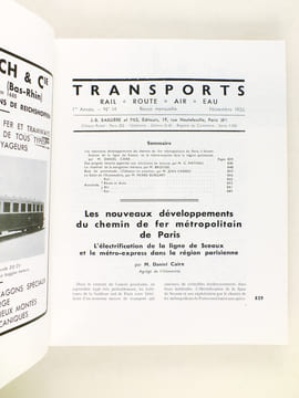 Transports Rail - Route - Air - Eau. Revue mensuelle illustrée [ Lot de 12 numéros ] N° 3 : 1er décembre 1934 - N° 8 : Mai 1935 - N°10 : Juillet 1935 ...